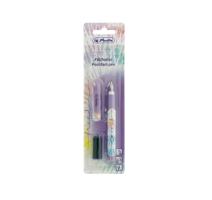 Stilou ergonomic penita M, 3 patroane incluse, motiv New Batik Freedom, blister