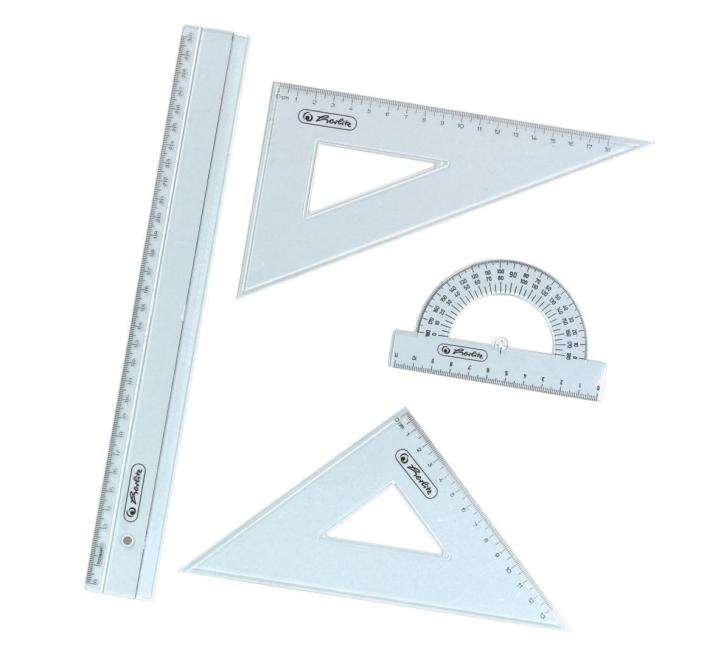 Geometria készlet 4 db műanyag