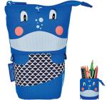 Tolltartó+Toll + írószertartó, 2 az 1-ben, Whale motívummal