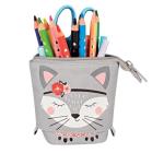 Tolltartó+Toll + írószertartó, 2 az 1-ben,Kitty motívummal