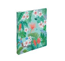 Mechanikus jegyzetfüzet A4 2 gyűrűs 16mm, Ladylike Jungle motívummal