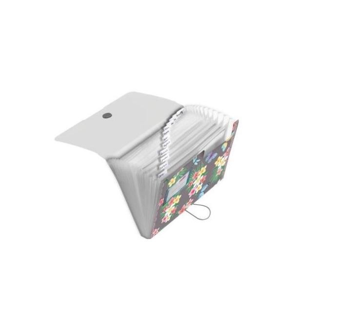 EOTG A4-es összecsukható mappa, 12 rekesz, Ladylike Butterflies motívummal