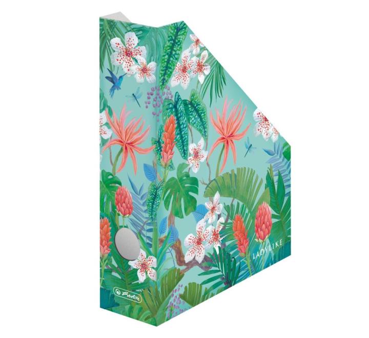 A4-es mappatartó, karton, Ladylike Jungle motívummal