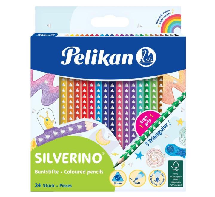 Silverino színes ceruzák, 24-es készlet