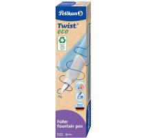 Stilou Twist din material reciclat, culoare albastru deschis, penita M