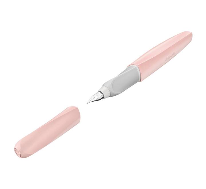 Újrahasznosított anyagból készült csavaros toll, világos rózsaszín színű, toll M