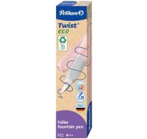Stilou Twist din material reciclat, culoare roz deschis, penita M