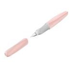 Újrahasznosított anyagból készült csavaros toll, világos rózsaszín színű, toll M