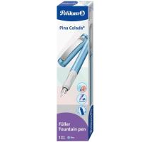 Stilou Pelikan Pina Colada, culoare albastru metalizat, penita M