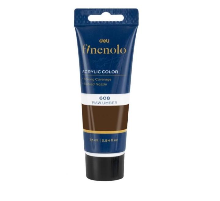 Akril festék 75ml barna Deli