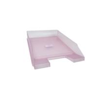 Irattartó tálca A4-C4,átlátszó rózsaszín