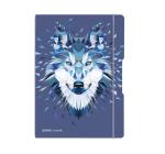 A4-es PP flex jegyzetfüzet, Wild Animals Wolf motívummal