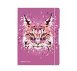 A4 PP flex jegyzetfüzet,motiv Wild Animals Lynx