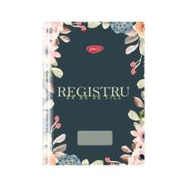 Registru A4 96 file Model floral roz matematica Daco