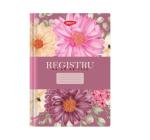 A4-es főkönyv 96 lap Virágmintás rózsaszín matematika Daco