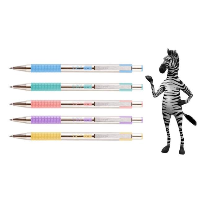 Golyóstoll Zebra F-301 pasztell rozsaszín