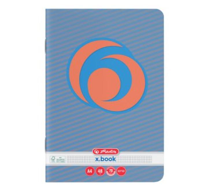 Füzet A4 48 lap négyzethálós, szivárvány motívummal