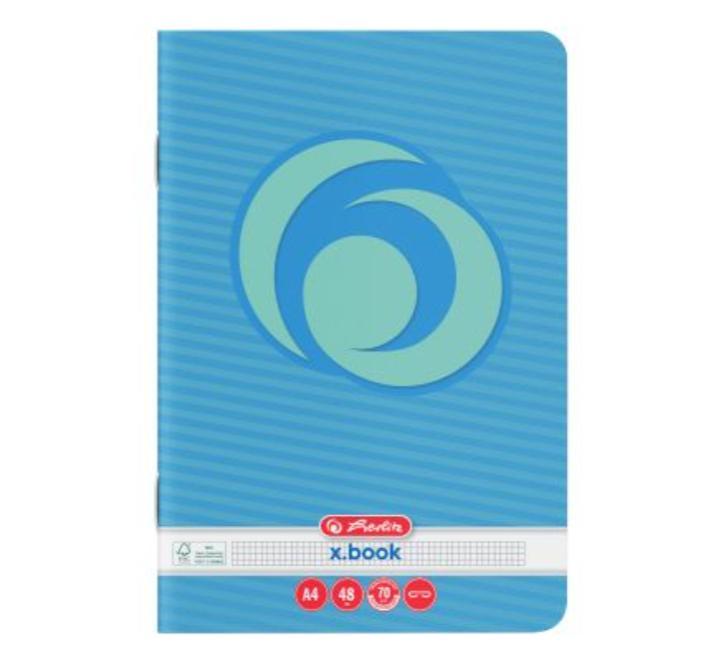 Füzet A4 48 lap négyzethálós, szivárvány motívummal