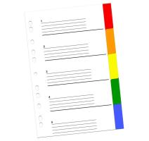 Index color din plastic 5 buc