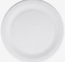 Kerek fehér papírtányérok 23cm