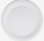 Kerek fehér papírtányérok 23cm