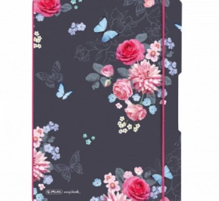 Jegyzetfüzet, my.book flex A4, 2x40 file, sima lapú Ladylike Flowers