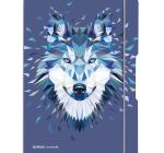 Jegyzetfüzet A4 2x40 lap,80g/mp,sima lapú Wild Animals Wolf motívummal