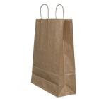 Punga hartie maner rasucit 22x 10x 31cm maro/maro Papiroti