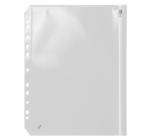Iratgyűjtő cipzárral A4 átlátszó