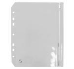 Iratgyűjtő cipzárral A5 átlátszó