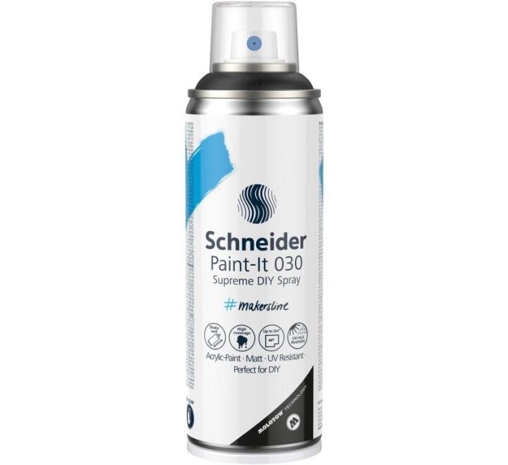 Festék spray Paint-It 030, Schneider fekete