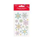 Matricák-AB631 Csillogó köves hópelyhek