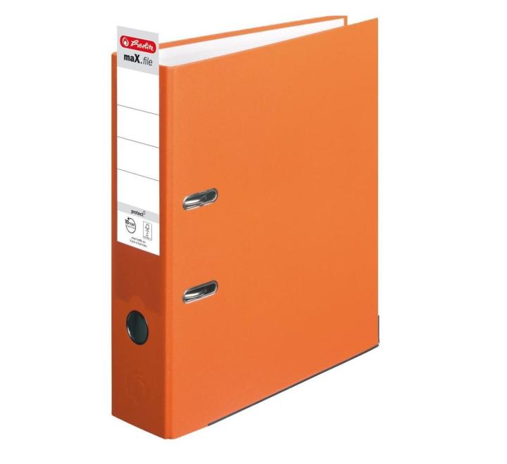 Biblioraft 8cm Herlitz narancssárga