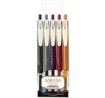 Golyóstoll 0.5mm Zebra Sarasa Clip Vintage 5/szett