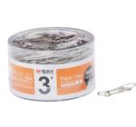 Ezüstözött, nikkelezett, 3-as számú gémkapocs, 200 db/doboz M&G