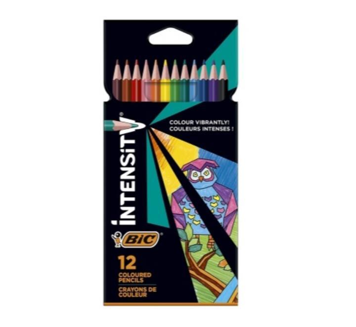 Intensity színes ceruzák, ultra-ellenálló, 12 szín/készlet Bic