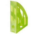 Álló irattartó A4 átlátszó zöld