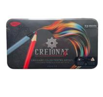 72 darabos kétszínű ceruzakészlet, fémdoboz, Daco, CC472 sokszínű