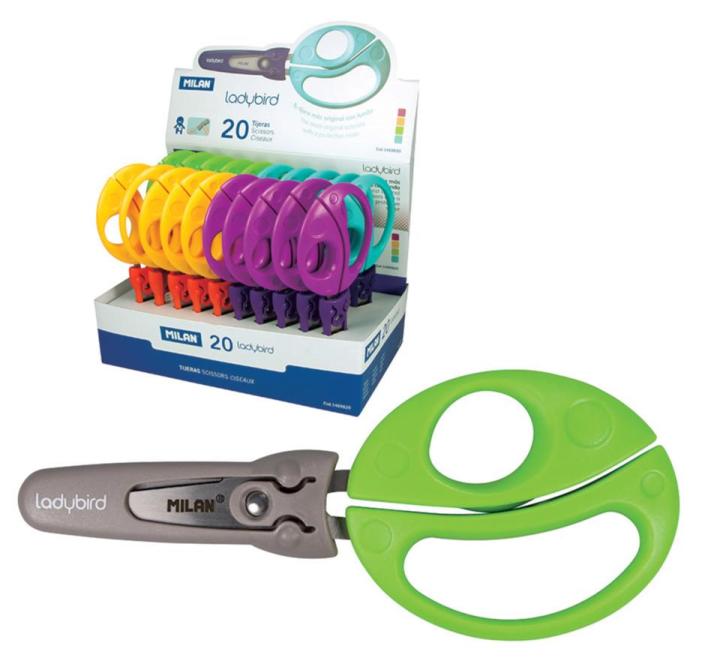 Olló - Katicabogár tokkal (több színben)