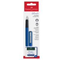Set stilou +6 patroane verde Faber-Castell
