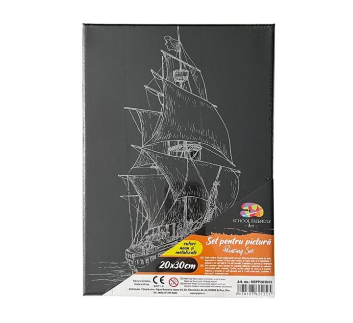 Festővászon 20x30 fekete Pigna