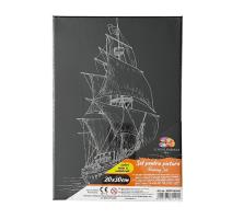 Panza pictura pe sasiu neagra 20x30 Pigna