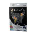 Fekete rajz lap markerekkel Centropen