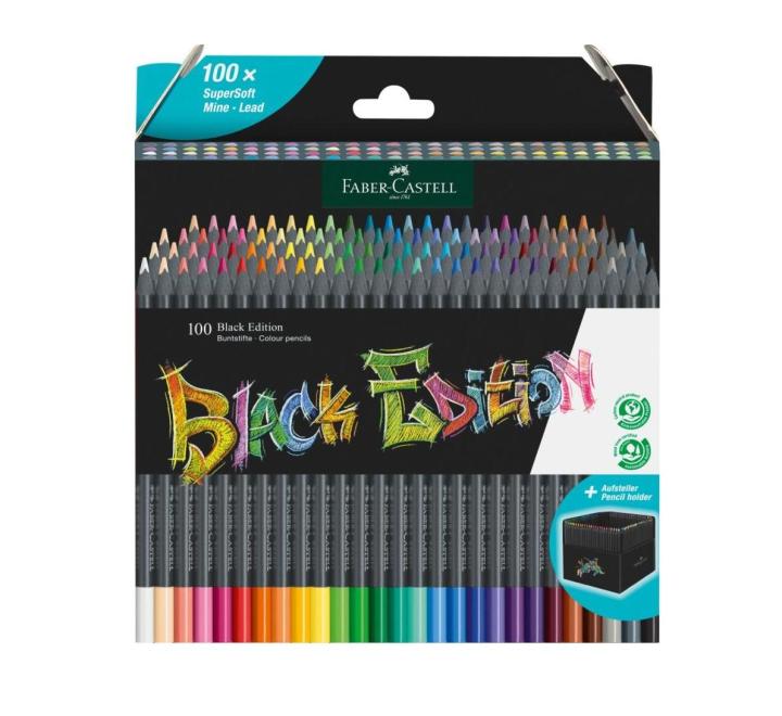 Színes ceruzák 100 szín Black Edition Faber-Castell