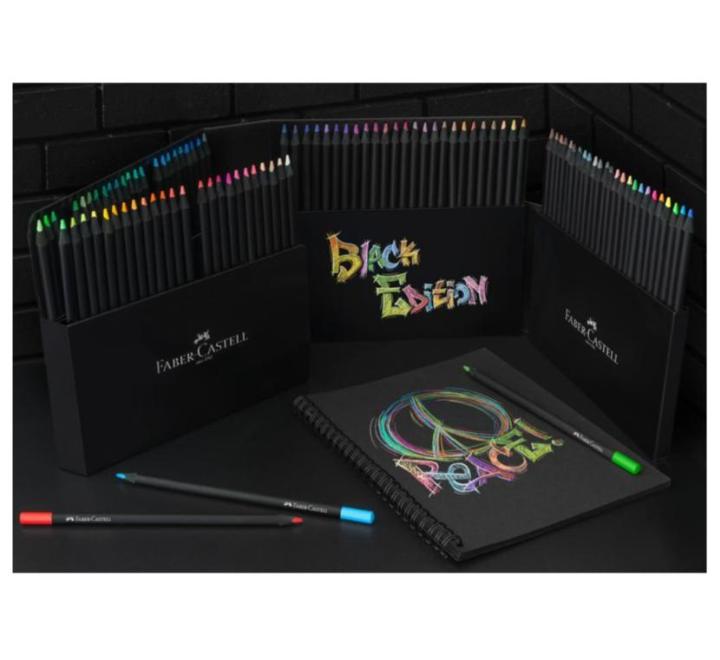 Színes ceruzák 100 szín Black Edition Faber-Castell