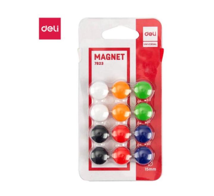 Mágnes 15mm 12/szett Deli