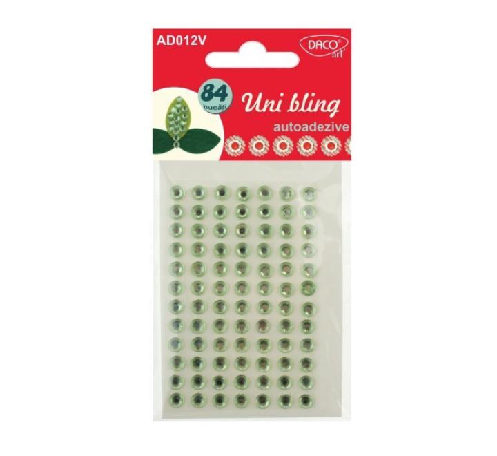 Kézműves kiegészítők-Öntapadós gyöngyök zöld