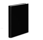 Mechanikus füzet 4 gyűrűs PP  25mm fekete