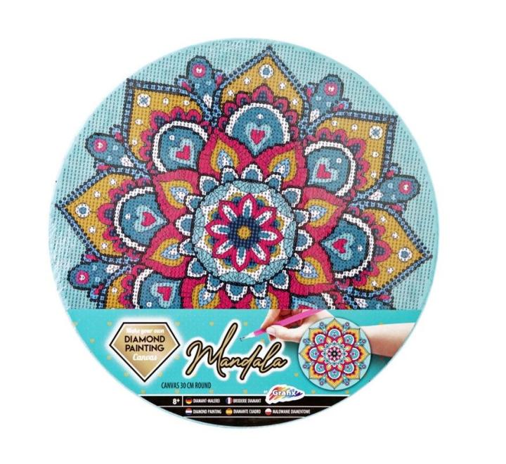 Mandala gyémántszemes kép kerek