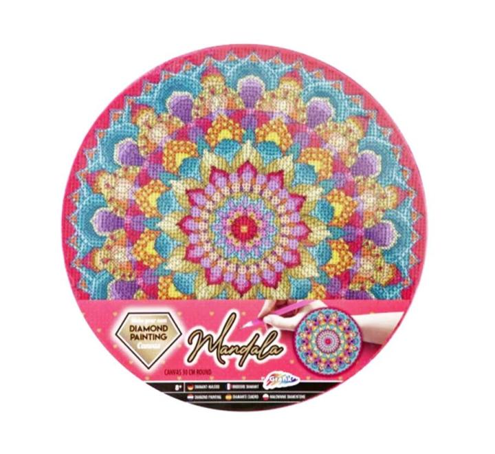 Mandala gyémántszemes kép kerek